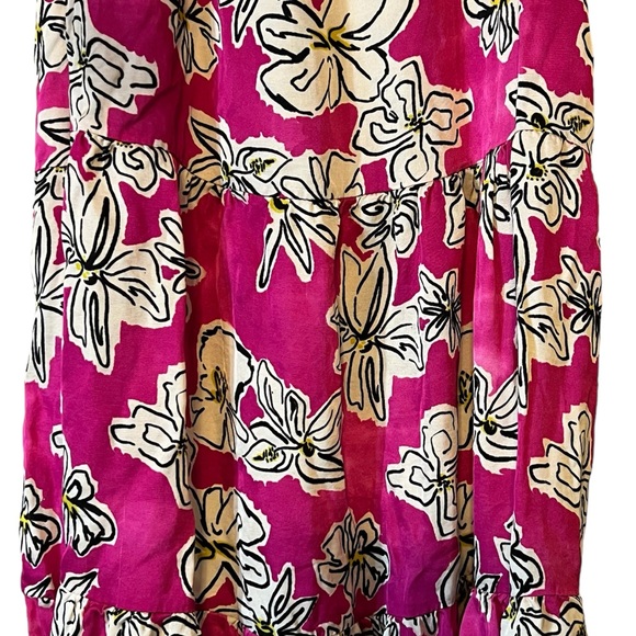 FRNCH Reina Viola Tiered Sundress in Hot Pink Floral Size Size S NWOT - Picture 2 of 8